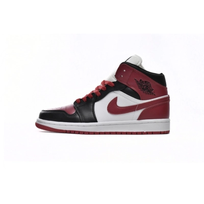 Air Jordan 1 Mid Alternate Bred Toe (Women's) BQ6472-079 01