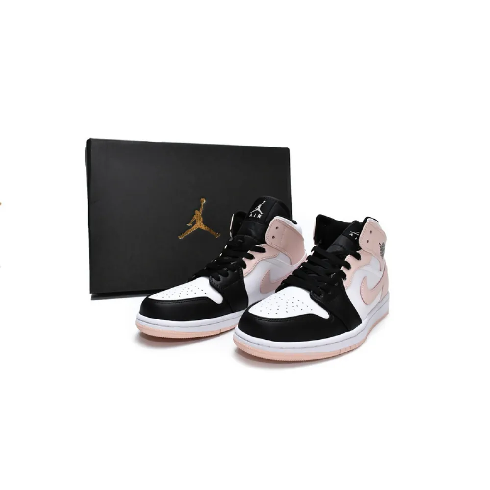 Air Jordan 1 Mid Arctic Orange Black Toe 554724-133 