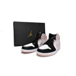 Air Jordan 1 Mid Arctic Orange Black Toe 554724-133 