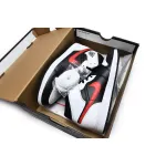 Air Jordan 1 Mid Black Chile Red White 554724-075