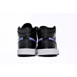 Air Jordan 1 Mid Black Racer Blue White (GS) 554725-084