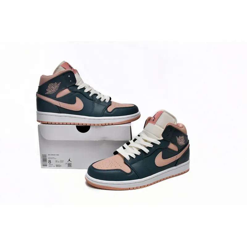 Air Jordan 1 Mid Dark Teal Green (Women's) BQ6472-308