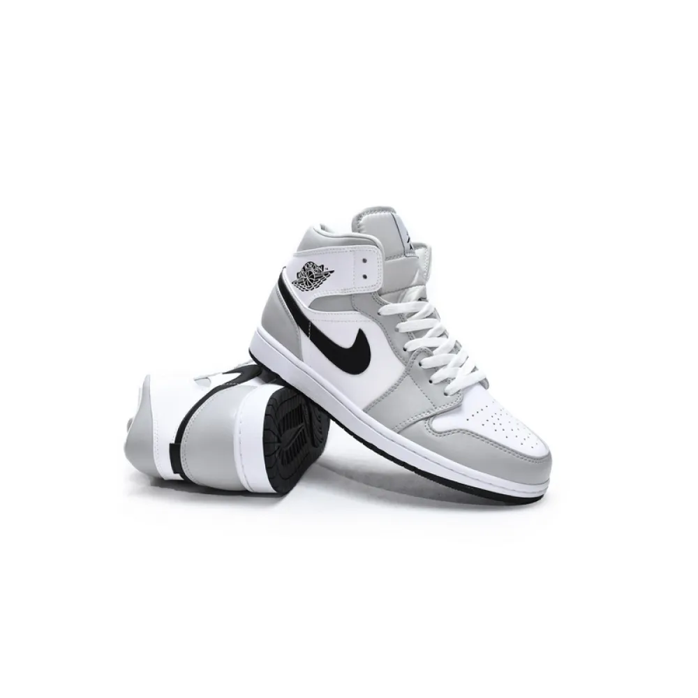 Air Jordan 1 Mid Light Smoke Grey (Women's) BQ6472-015