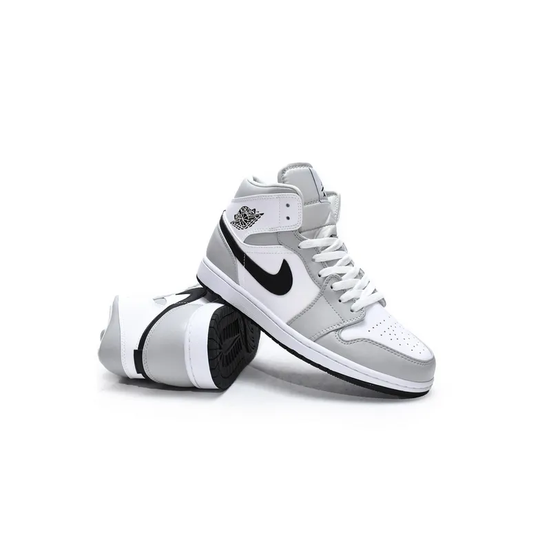 Air Jordan 1 Mid Light Smoke Grey (Women's) BQ6472-015