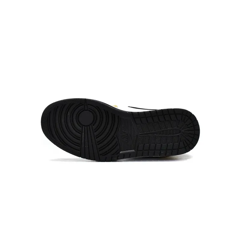 Air Jordan 1 Mid Metallic Gold Black White (GS) DC1420-700