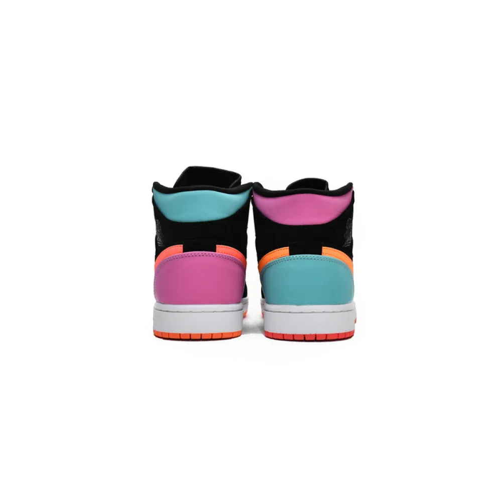 Air Jordan 1 Mid Multi-Color (GS) 554725-083