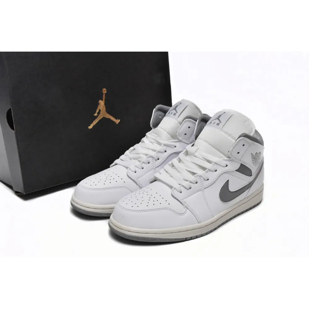 Air Jordan 1 Mid Neutral Grey 554724-135