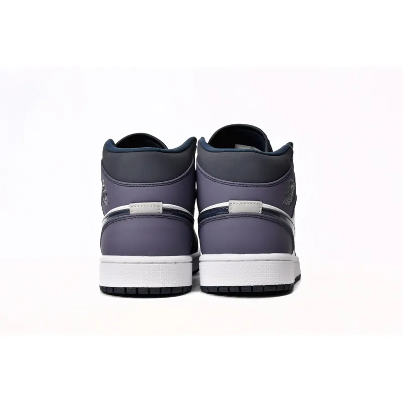 Air Jordan 1 Mid Obsidian Sanded Purple 554724-445