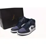 Air Jordan 1 Mid Obsidian Sanded Purple 554724-445