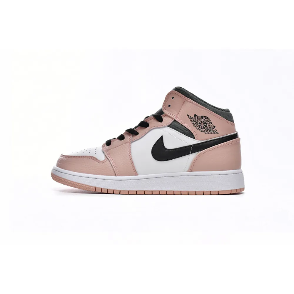Air Jordan 1 Mid Pink Quartz (GS) 555112-603