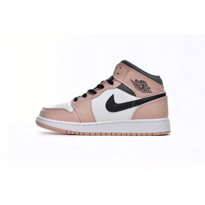 Air Jordan 1 Mid Pink Quartz (GS) 555112-603 01