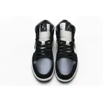 Air Jordan 1 Mid Satin Grey Toe 852542-011