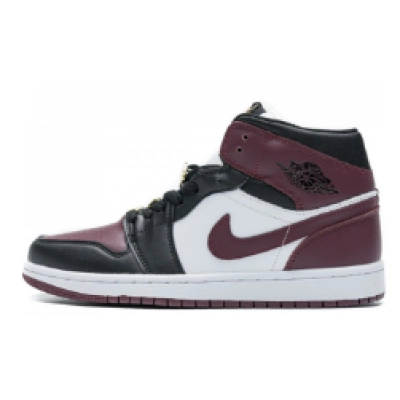 Air Jordan 1 Mid SE Black Dark Beetroot (Women's) CZ4385-016 01