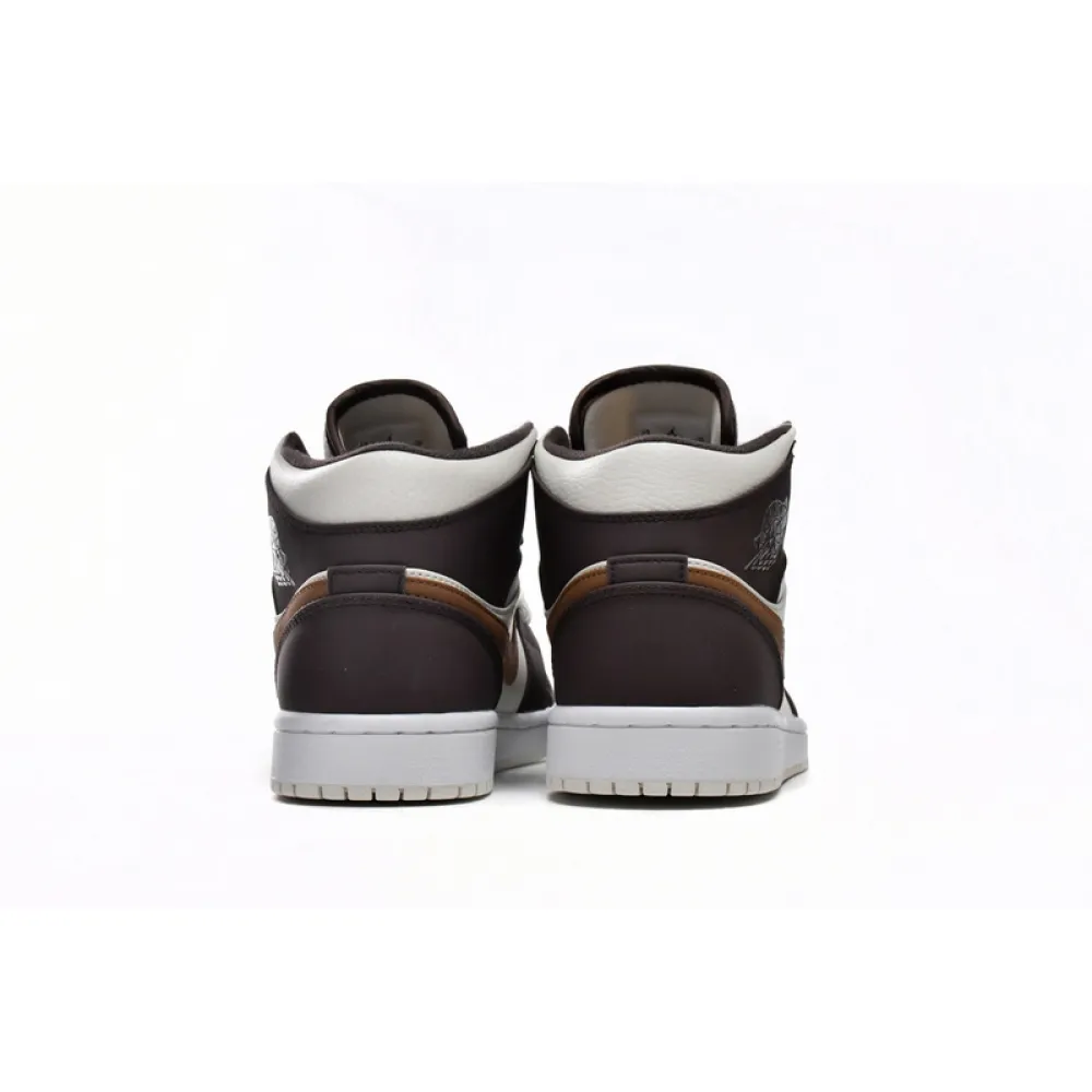 Air Jordan 1 Mid SE Brown Basalt Oatmeal (Women's) DO6699-200