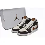 Air Jordan 1 Mid SE Brown Basalt Oatmeal (Women's) DO6699-200