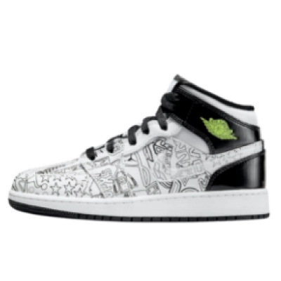 Air Jordan 1 Mid SE DIY (GS) DC4099-100 01