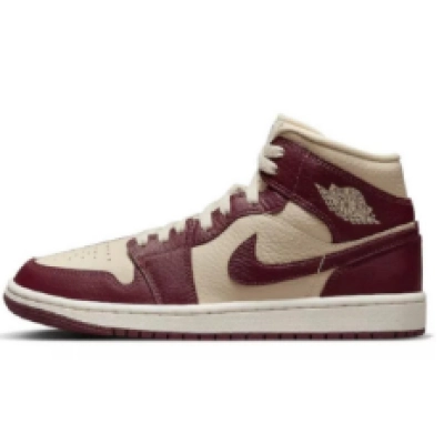 Air Jordan 1 Mid SE Split Beach Cherrywood Red (Women's)  DR0501-200 01