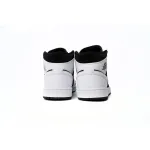 Air Jordan 1 Mid White Black 554724-113