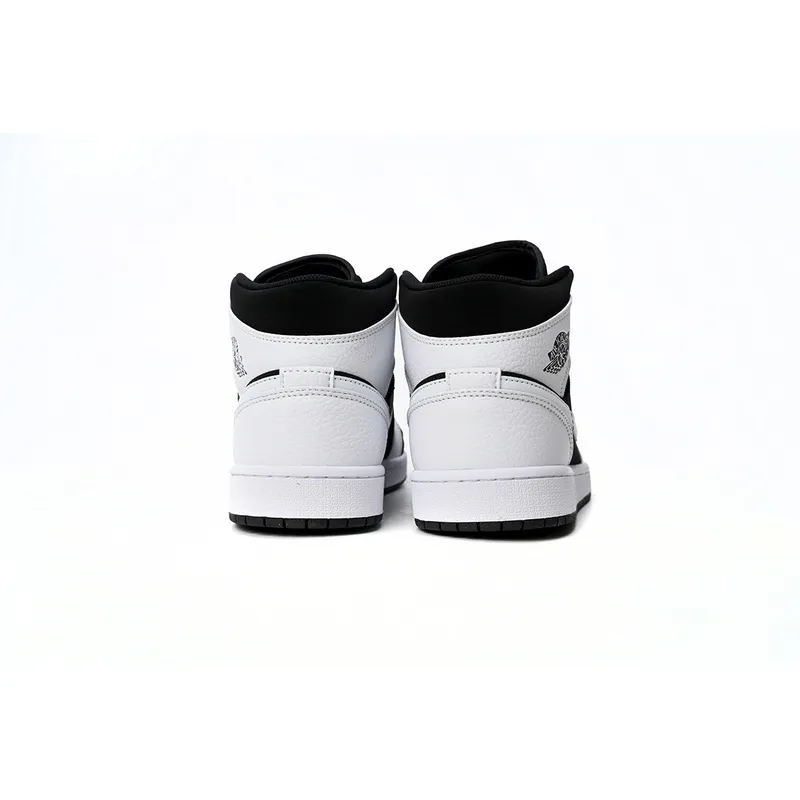Air Jordan 1 Mid White Black 554724-113