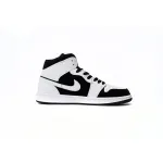 Air Jordan 1 Mid White Black 554724-113