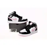 Air Jordan 1 Mid White Black Light Arctic Pink (GS) 555112-103