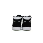 Air Jordan 1 Mid White Black Teal Tint (GS) BQ6931-103