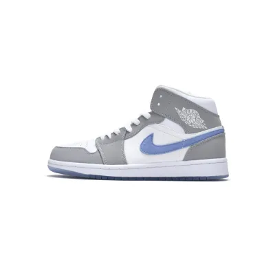 Air Jordan 1 Mid Wolf Grey Aluminum (Women's) BQ6472-105 01