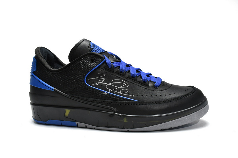 Air Jordan 2 Retro Low SP Off-White Black Blue  DJ4375-004