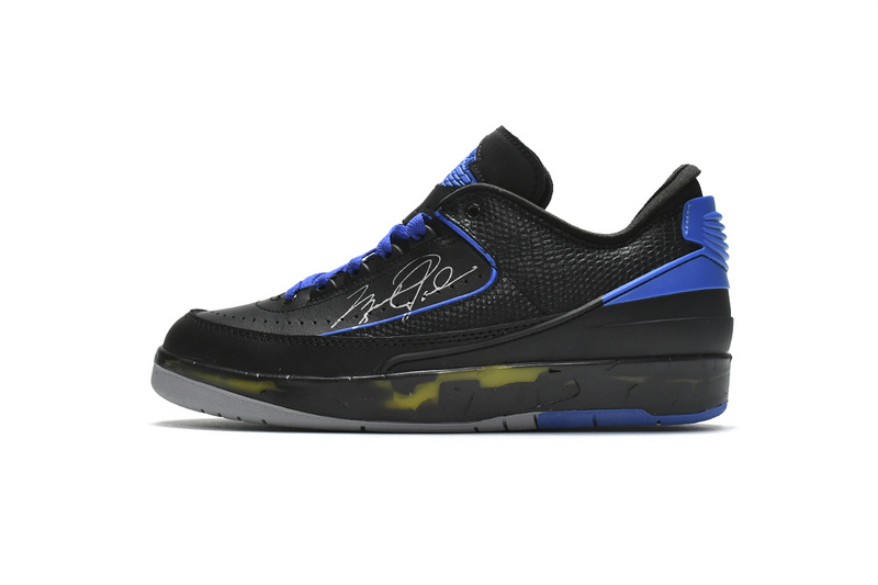 Air Jordan 2 Retro Low SP Off-White Black Blue  DJ4375-004
