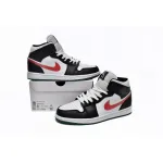 Air Jordan 1 Mid Black College Grey Gym Red (Women's) BQ6472-063