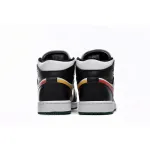 Air Jordan 1 Mid Black College Grey Gym Red (Women's) BQ6472-063
