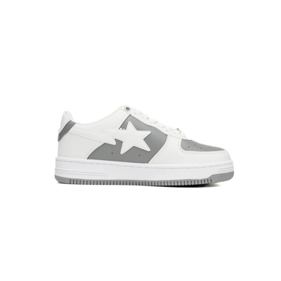  A Bathing Ape Bape Sta Low Grey White OZXSH W291 328 02