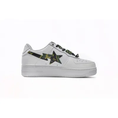 A Bathing Ape Bape Sta Low White Green Camouflage 1H20-191-045 02