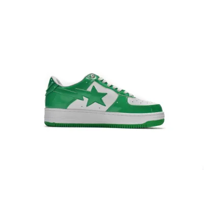 A Bathing Ape Bape Sta Patent Leather Green White 1H70-191-001 02