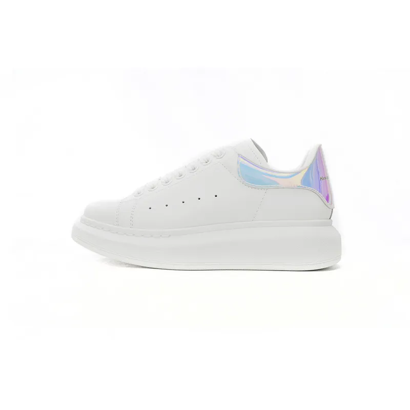 Alexander McQueen Oversized Sneaker ' Iridescent White' 561580WHVI59375