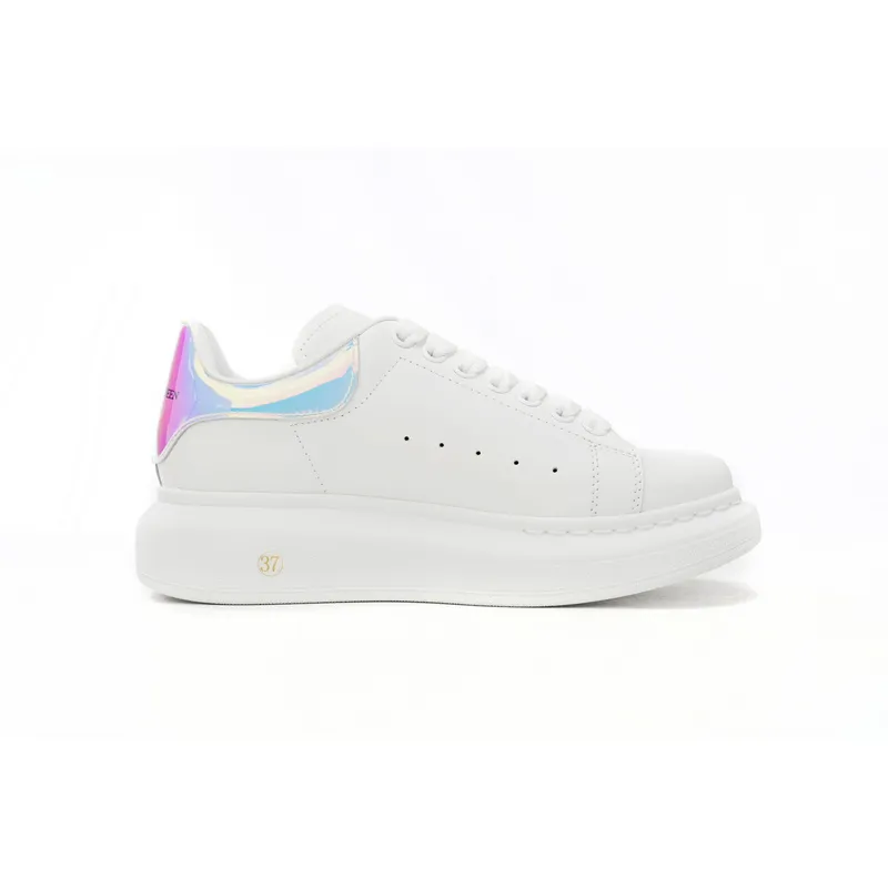 Alexander McQueen Oversized Sneaker ' Iridescent White' 561580WHVI59375