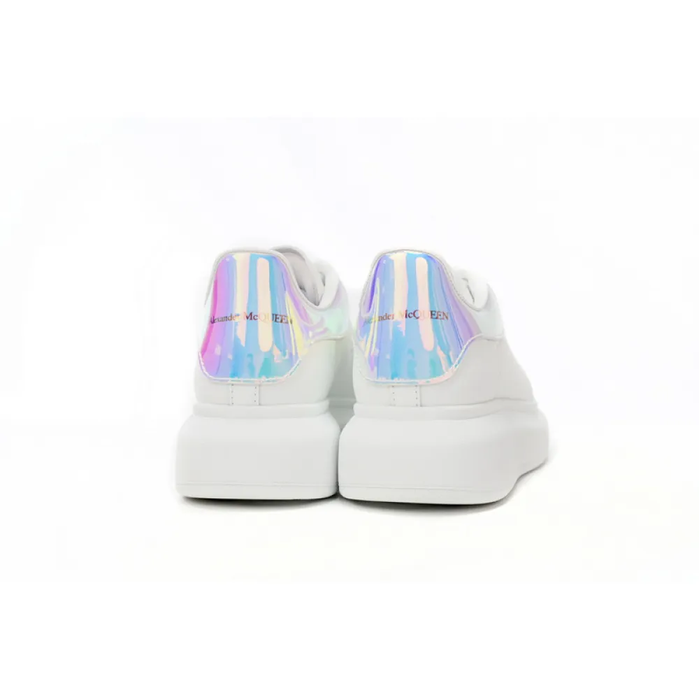 Alexander McQueen Oversized Sneaker ' Iridescent White' 561580WHVI59375