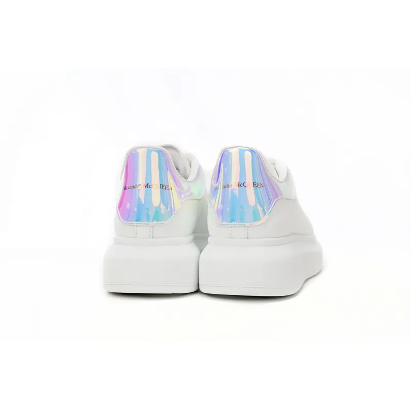 Alexander McQueen Oversized Sneaker ' Iridescent White' 561580WHVI59375