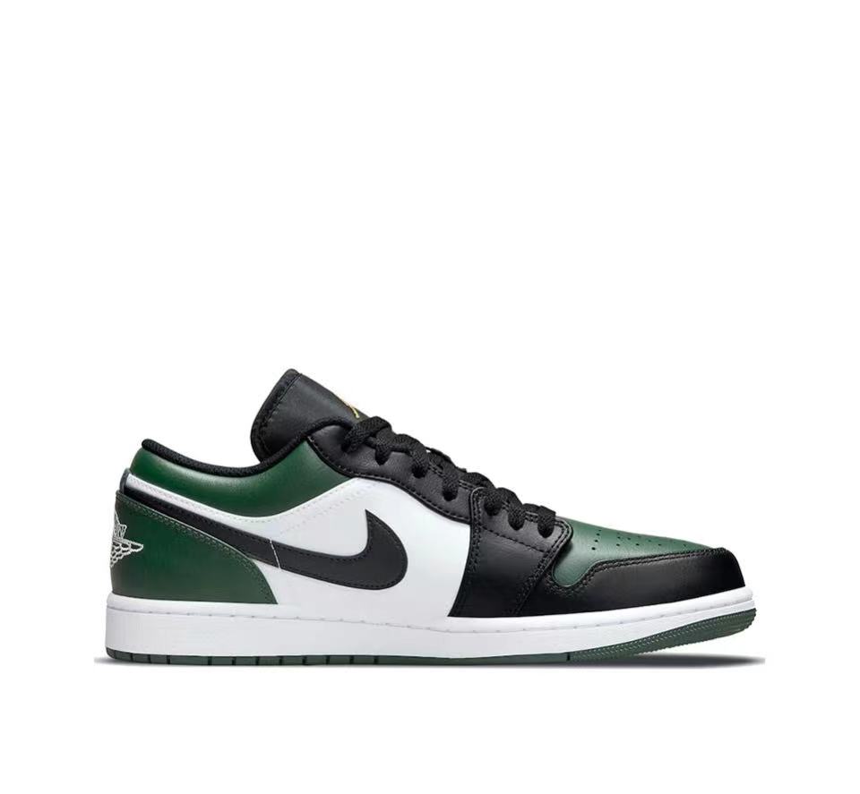 Air Jordan 1 Low Green Toe 553558-371