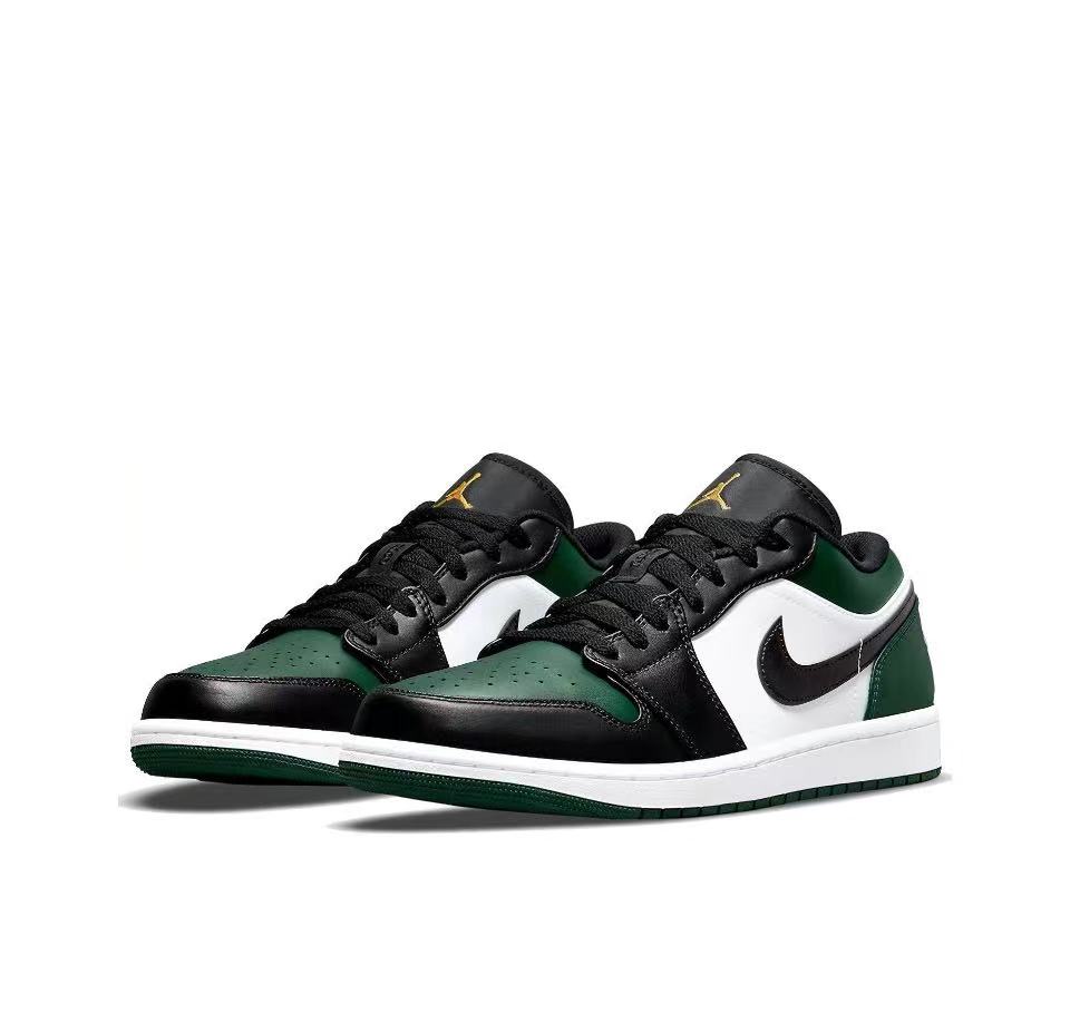 Air Jordan 1 Low Green Toe 553558-371
