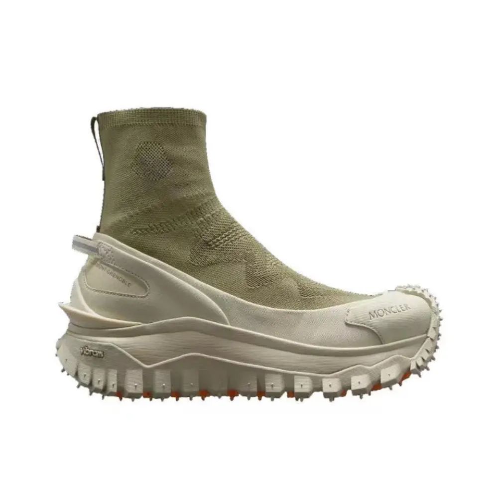 Moncler Trailgrip Leather Black Beige green J109A4M 00040M380 9810