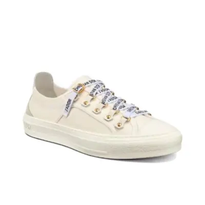   Dior Walk'N'Dior Oblique White Canvas (Women's) 02