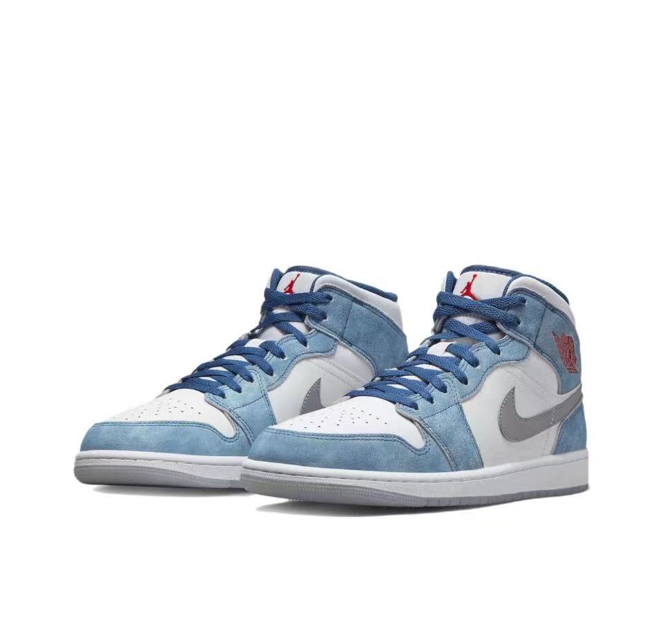 Air Jordan 1 Mid French Blue Fire Red DN3706-401