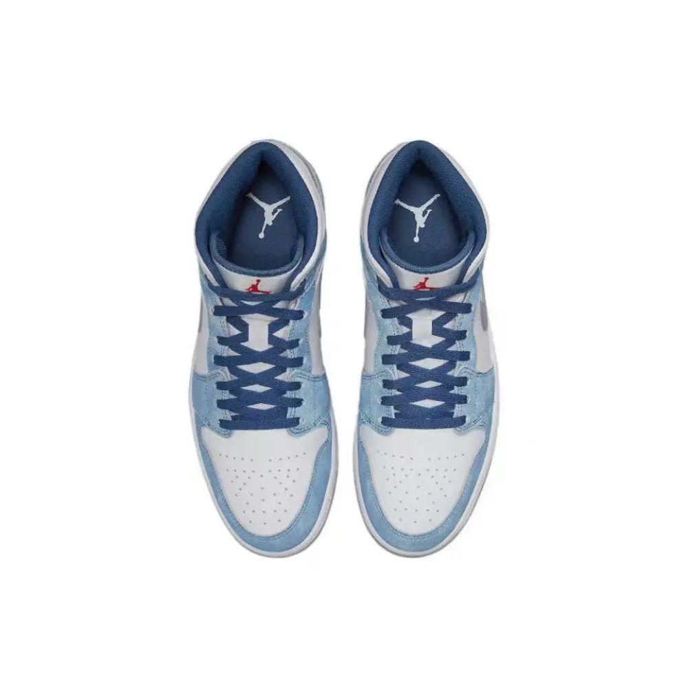 Air Jordan 1 Mid French Blue Fire Red DN3706-401
