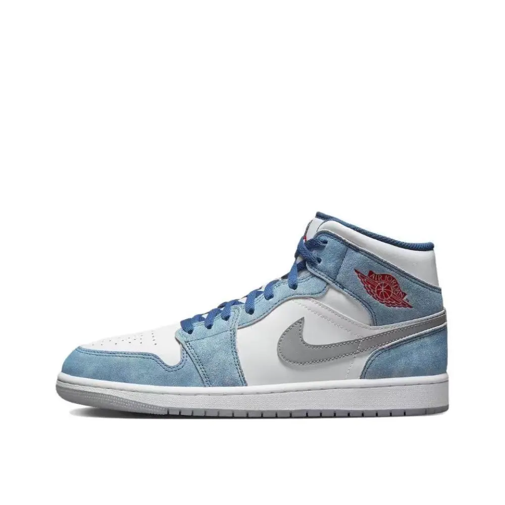 Air Jordan 1 Mid French Blue Fire Red DN3706-401