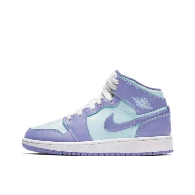 Air Jordan 1 Mid Purple Aqua (GS)  554725-500 01
