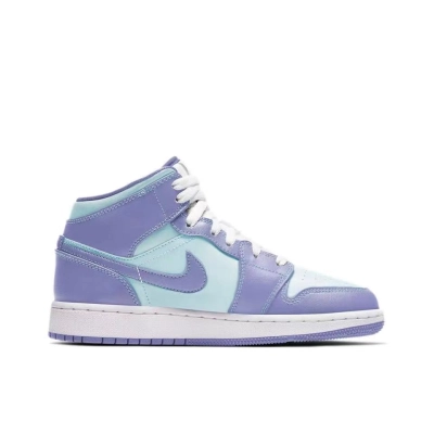 Air Jordan 1 Mid Purple Aqua (GS)  554725-500 02