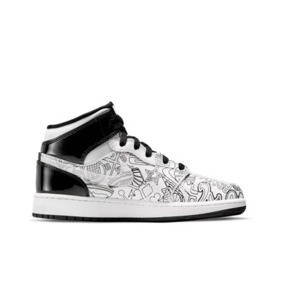 Air Jordan 1 Mid SE DIY (GS) DC4099-100 02