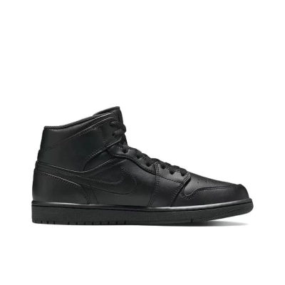 Air Jordan 1 Mid Triple Black (2022) 554724-093 02