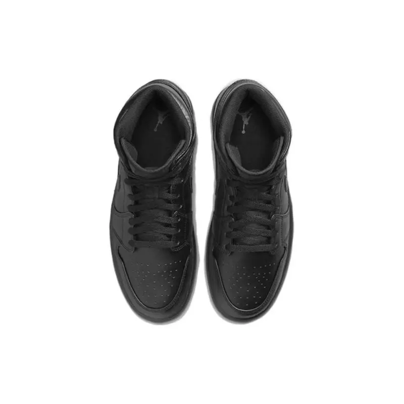 Air Jordan 1 Mid Triple Black (2022) 554724-093